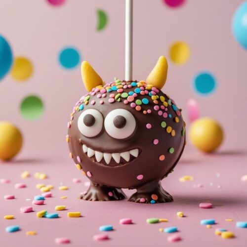 Cake Pop Monstruito Amarillo