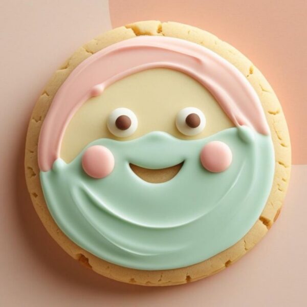 Galleta Carita Feliz Rosa